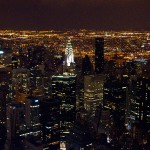 Blick Richtung Queens auf das MetLife- & Chrysler Building