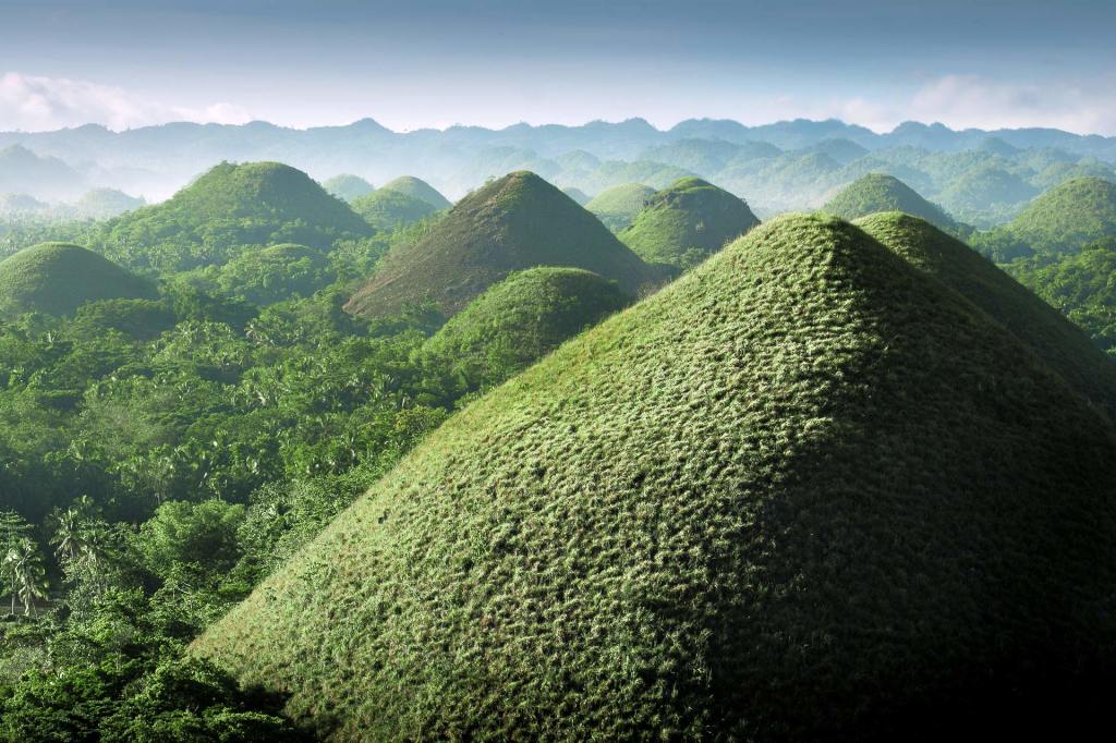 The Chocolate Hills on Bohol, Philippines