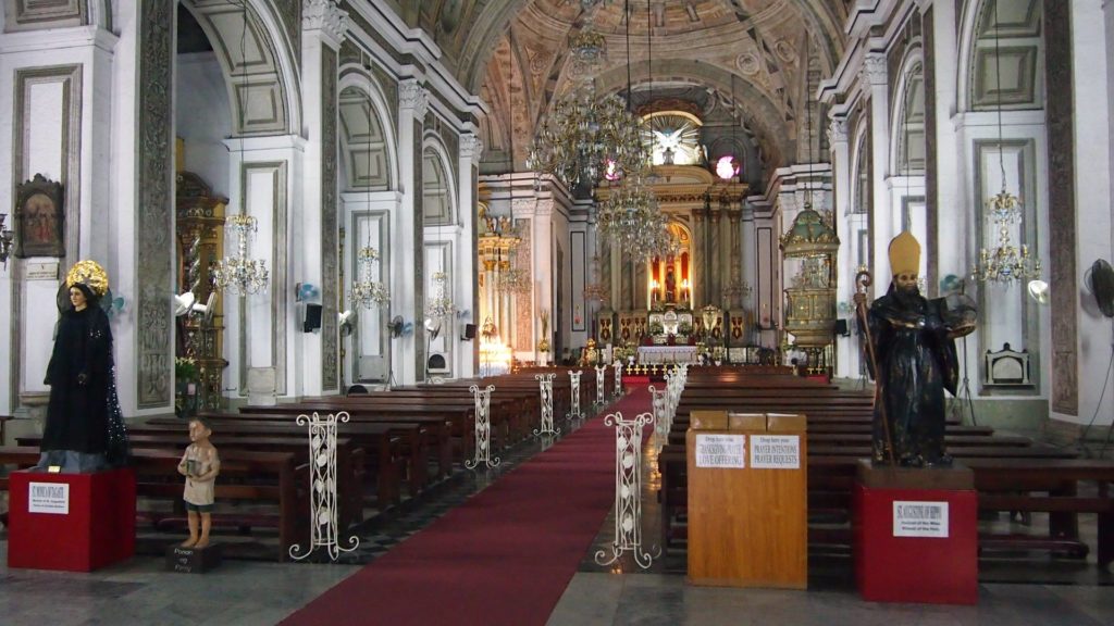 The San Agustín Church from inside