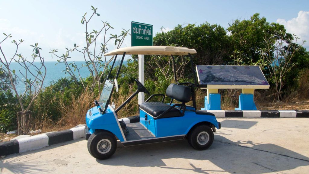 Golf cart for rent on Koh Samet