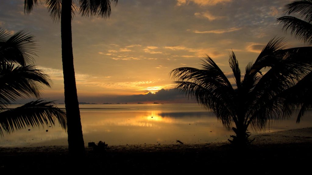 Sonnenuntergang auf Koh Phangan, Thailand