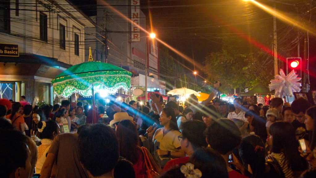 The Sunday Walking Street in Chiang Mai's old town