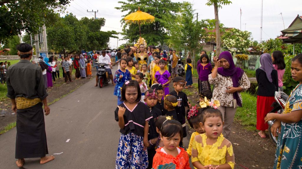 Traditional Sasak wedding in the north of Lombok