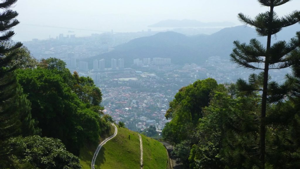 Aussicht auf Penang vom Penang Hill