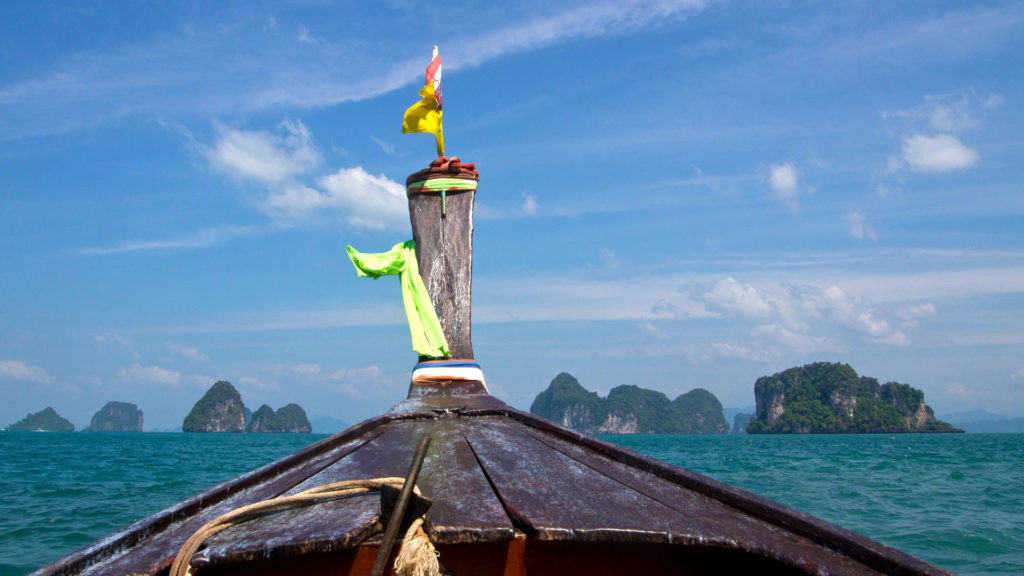 From Ao Nang to Hong Island with the longtail boat