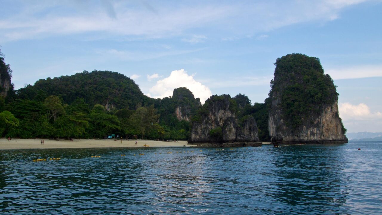 A last view at Hong Island on the way back to Ao Nang, Krabi