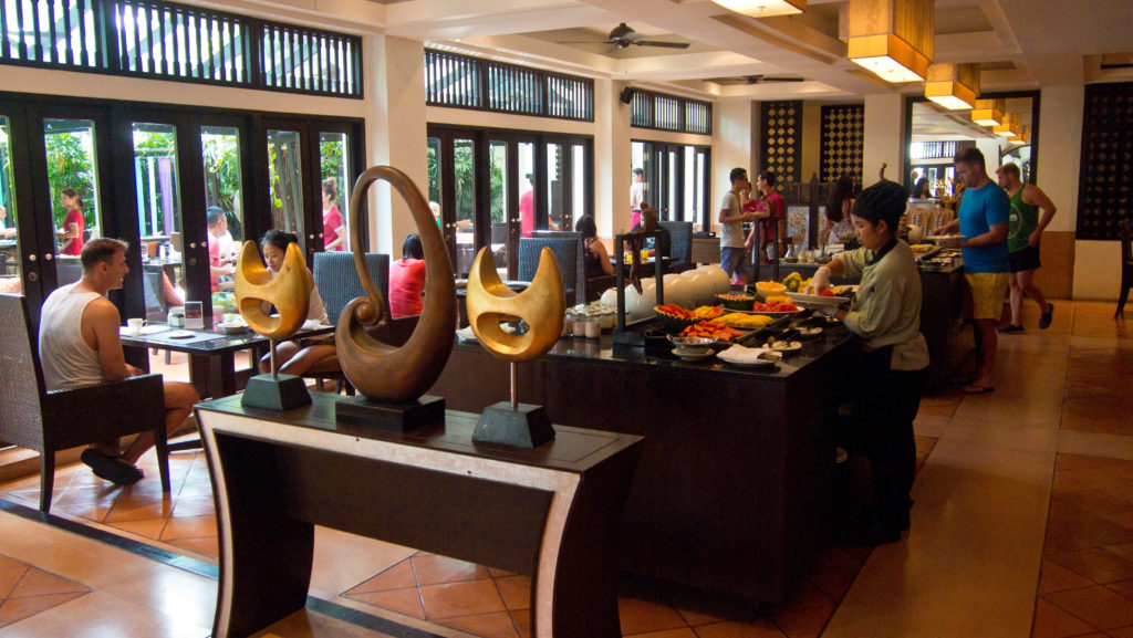 Breakfast buffet at the Anantara Bophut Resort & Spa, Koh Samui