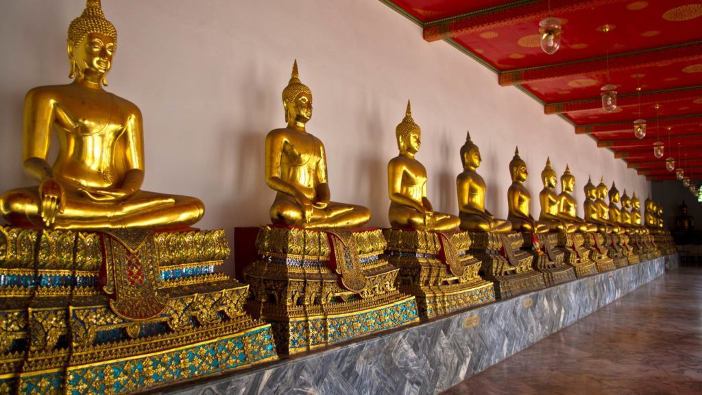 The famous Wat Pho in Bangkok