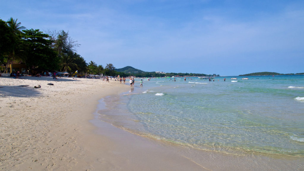 The popular Chaweng Beach at Koh Samui's east coast