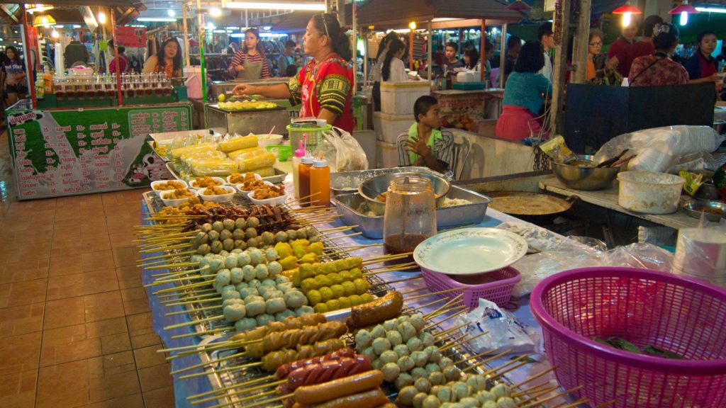 Marktstand im Centerpoint Market Nachtmarkt, Udon Thani