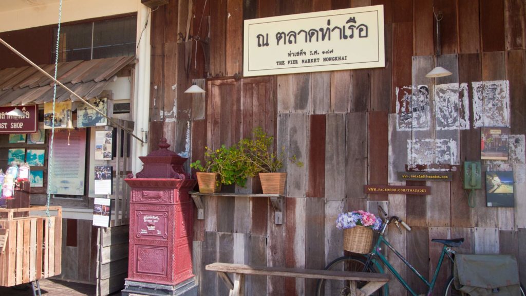 Der Pier Market an der Uferpromenade von Nong Khai