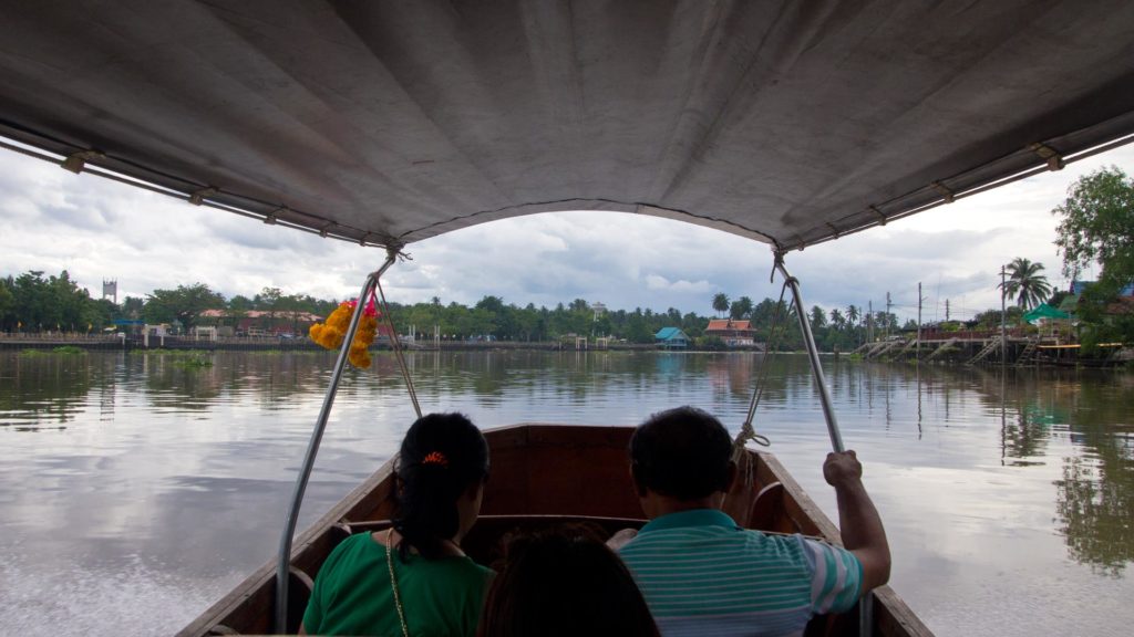 A boat tour from the Amphawa Floating Market, Samut Songkhram