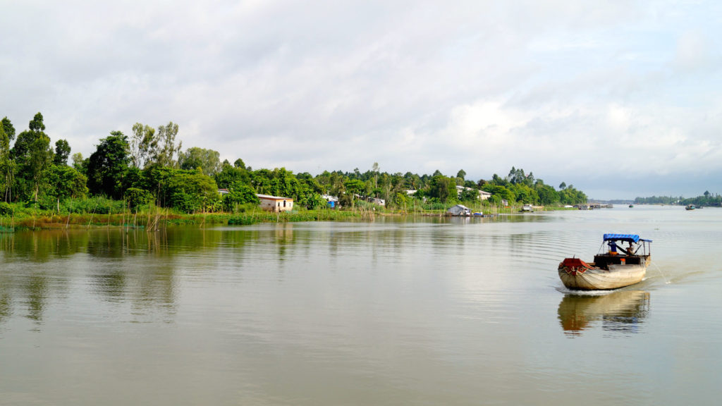 Boot auf dem Mekong Delta, Vietnam