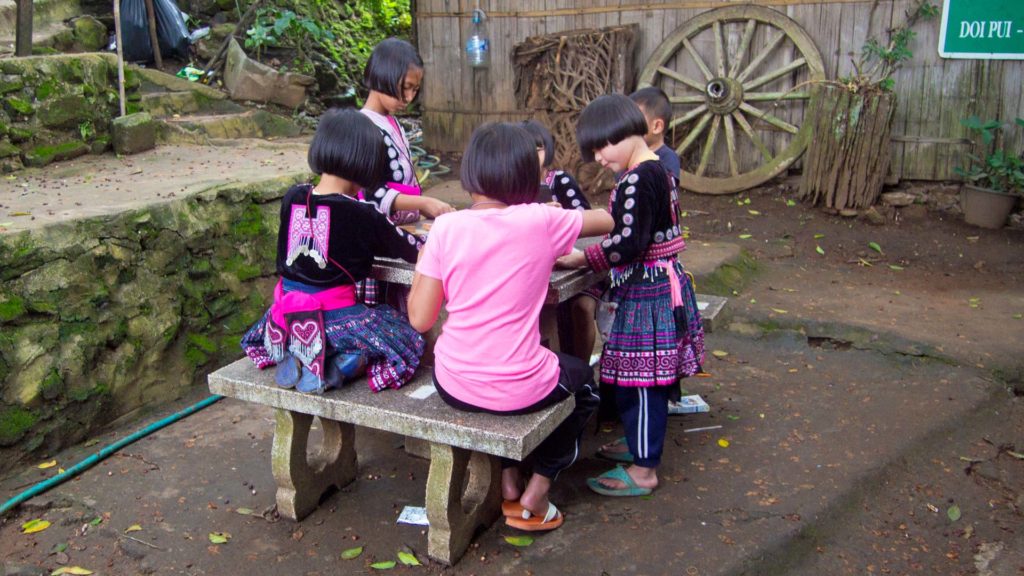 Kinder im Hmong Village, Doi Pui, Chiang Mai