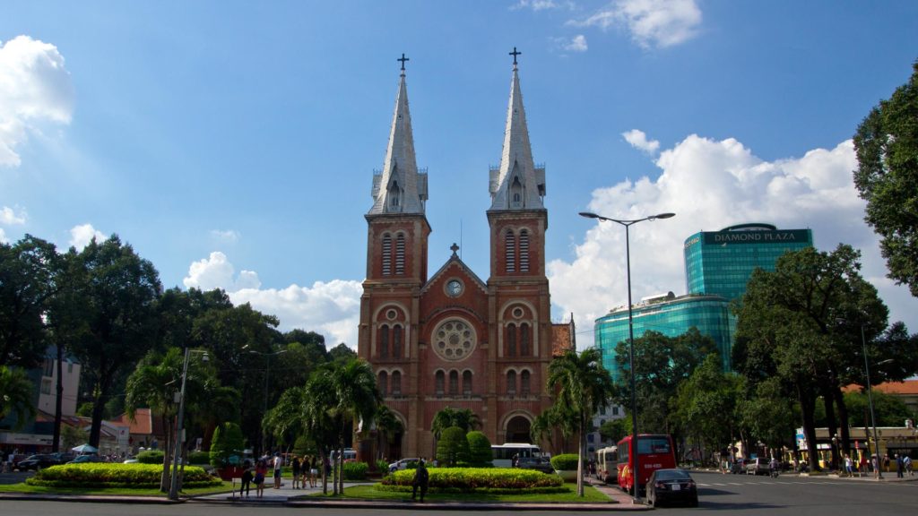 Die Notre Dame Kathedrale von Ho Chi Minh City, Vietnam