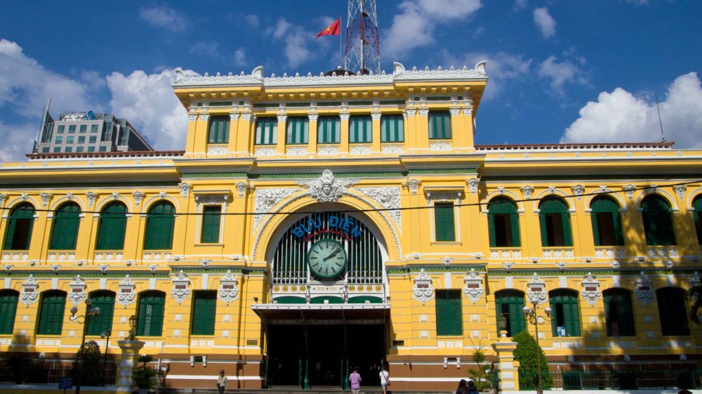 The Central Post Office in Ho Chi Minh City, Vietnam