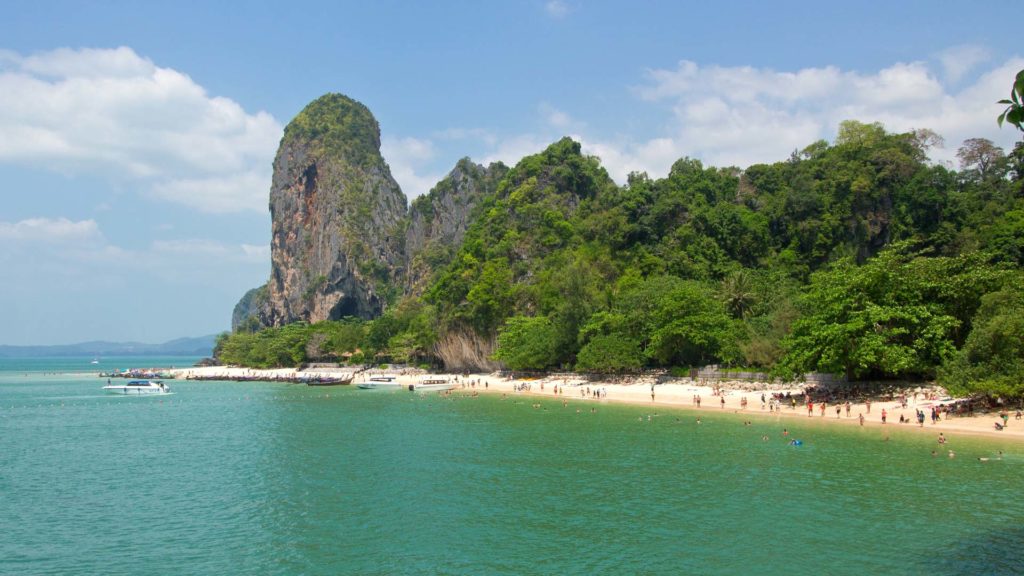 The view from the big cave at the Phra Nang Cave Beach, Krabi