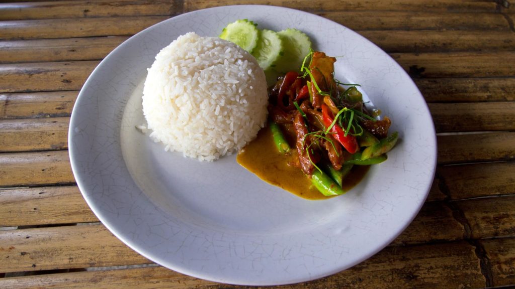 Gaeng Panaeng - spicy Panaeng Curry with pork
