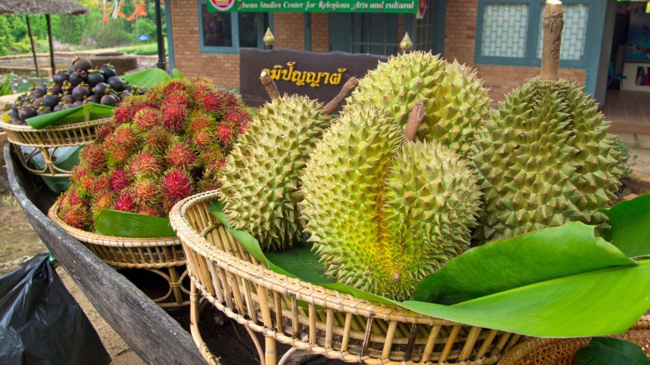 Mangosteen, Rambutan and Durian, the fruits of Chantaburi