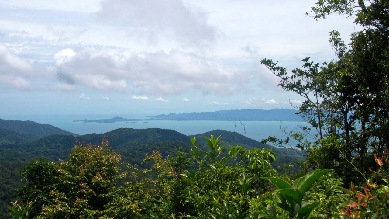 Aussicht auf Koh Samui vom Gipfel des Khao Ra