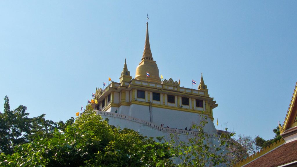 Der Wat Saket, der Golden Mount von Bangkok