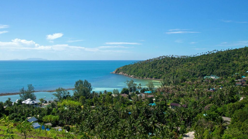 The view from the Haad Salad Viewpoint on Koh Phangan