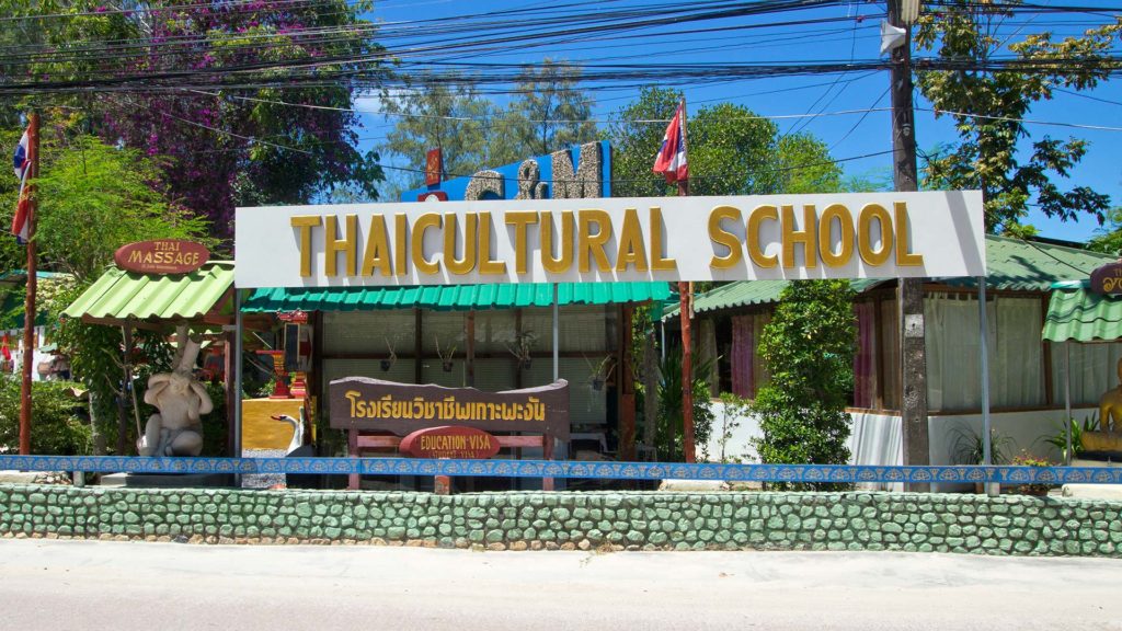One of the language schools on Koh Phangan