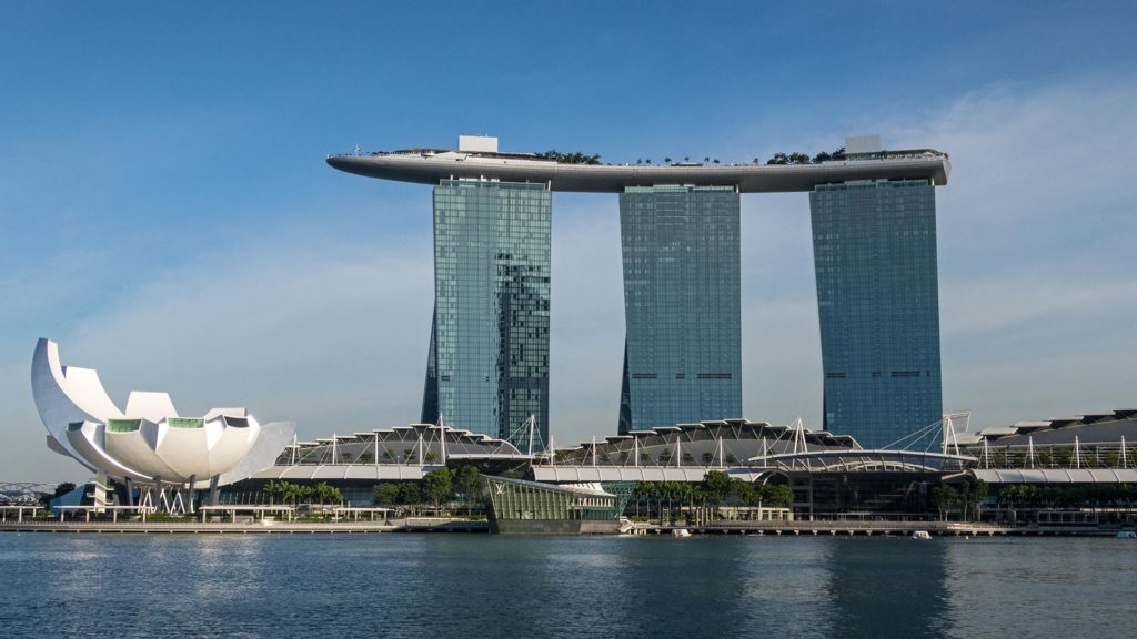 Das berühmte Marina Bay Sands von Singapur