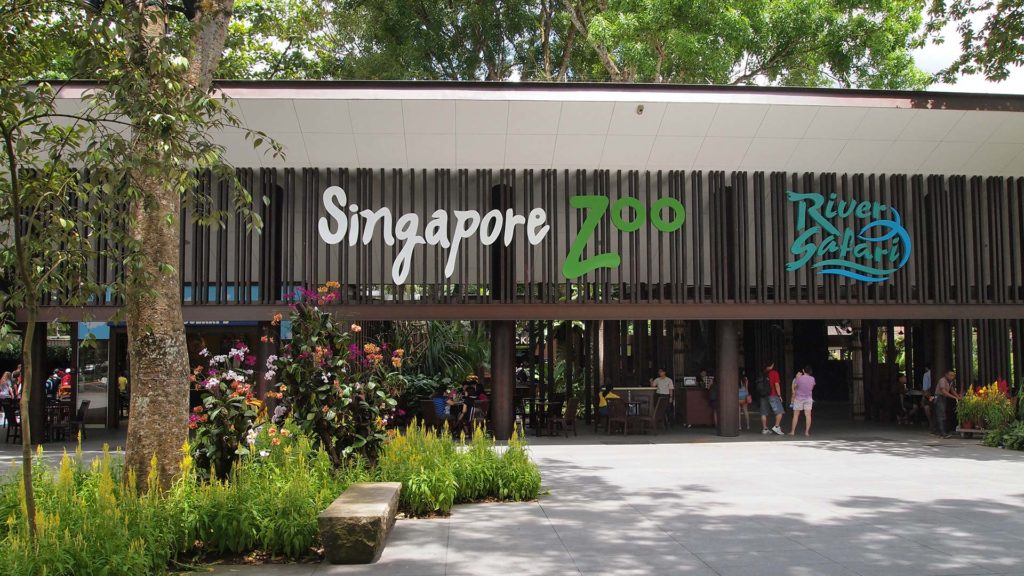 Der Eingangsbereich des Singapore Zoos