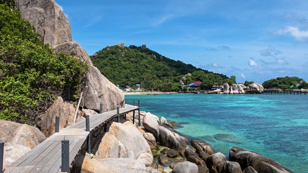 The way to the Koh Nang Yuan Viewpoint