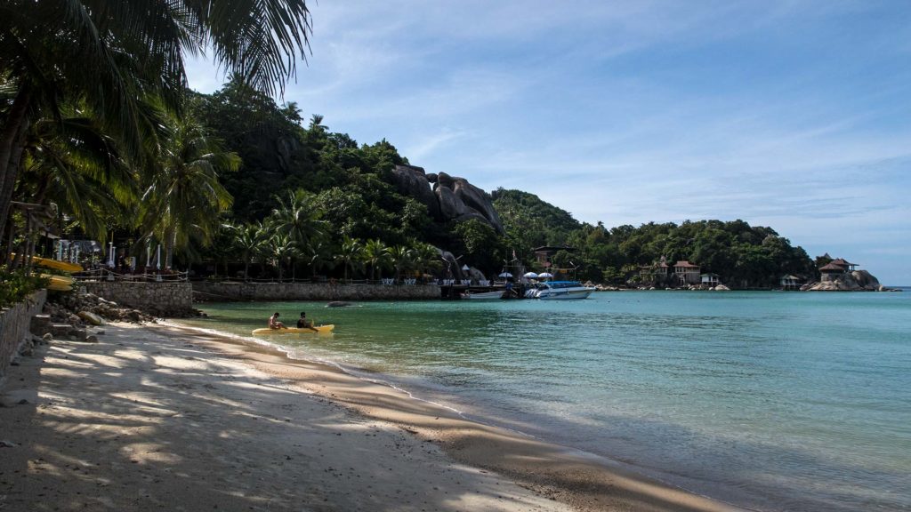 The beach at Chalok Baan Kao in the south of Koh Tao