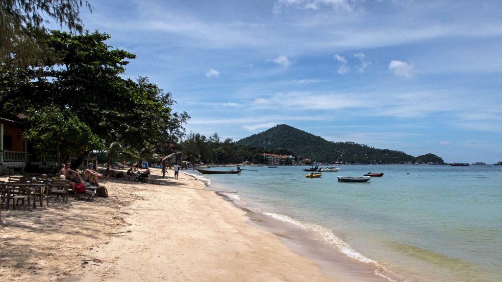 Sairee Beach Koh Tao in the afternoon