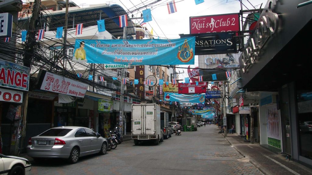 Walking Street in Pattaya during the day