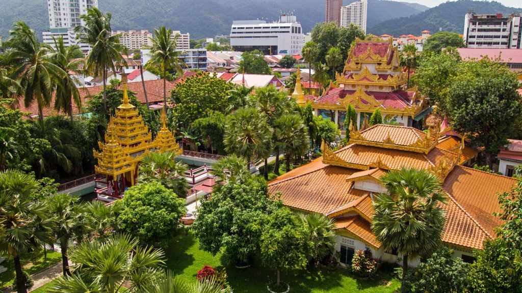 Der burmesische Tempel von Penang, Dhammikarama Burmese Tempel