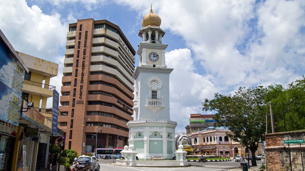Der Queen Victoria Clock Tower von George Town, Penang
