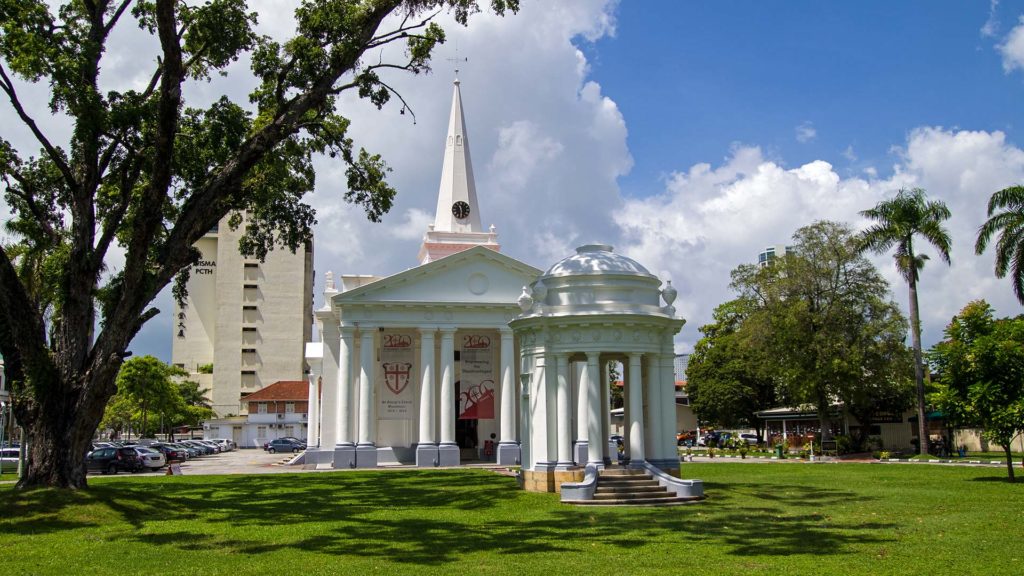 St. Georges Church in der Harmony Lane von George Town auf Penang