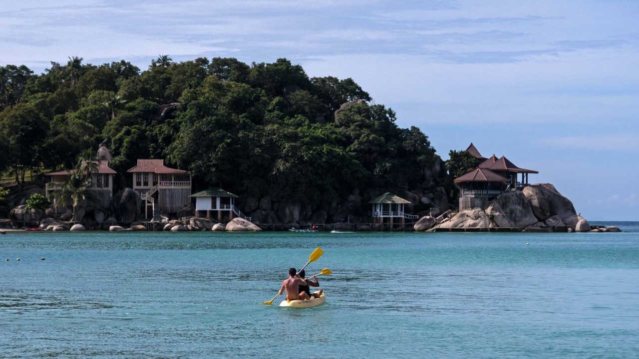 People kayaking on Koh Tao