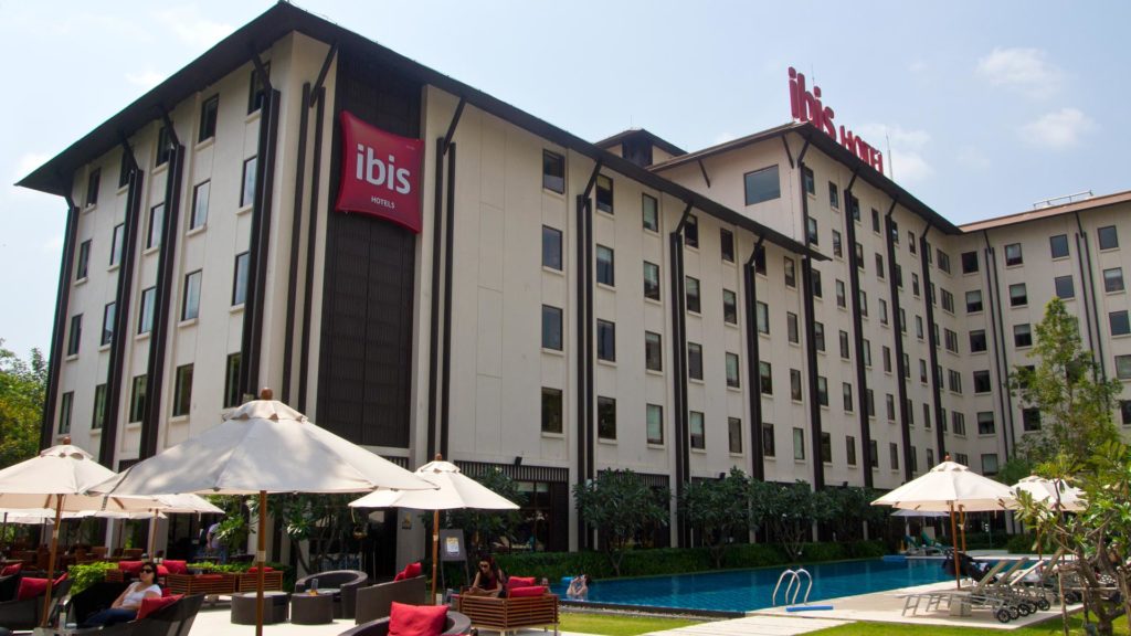 The Ibis Riverside Bangkok hotel with a swimming pool