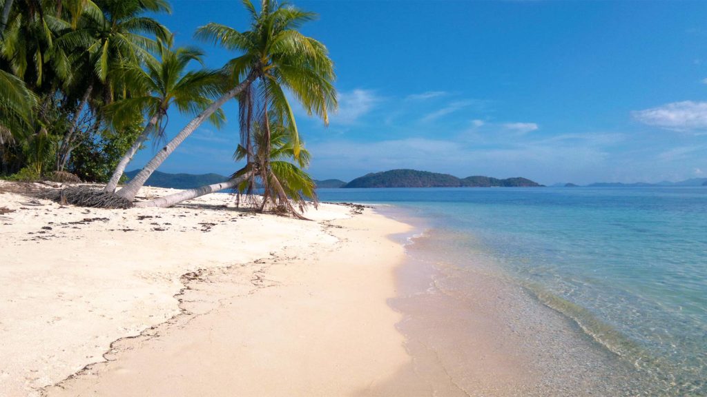 A lonely paradise beach on Iloc Island in the Barangay of Pical, Palawan