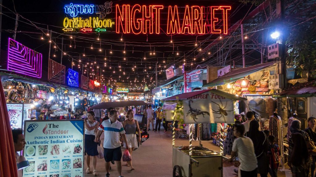 Der Original Noon Night Market von Siem Reap