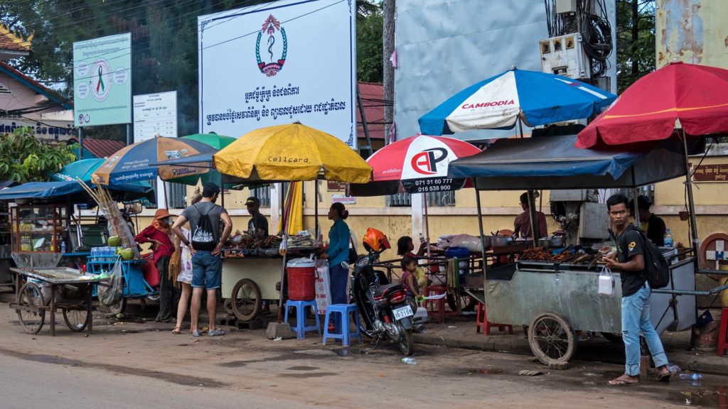 Streetfood Stände in Siem Reap