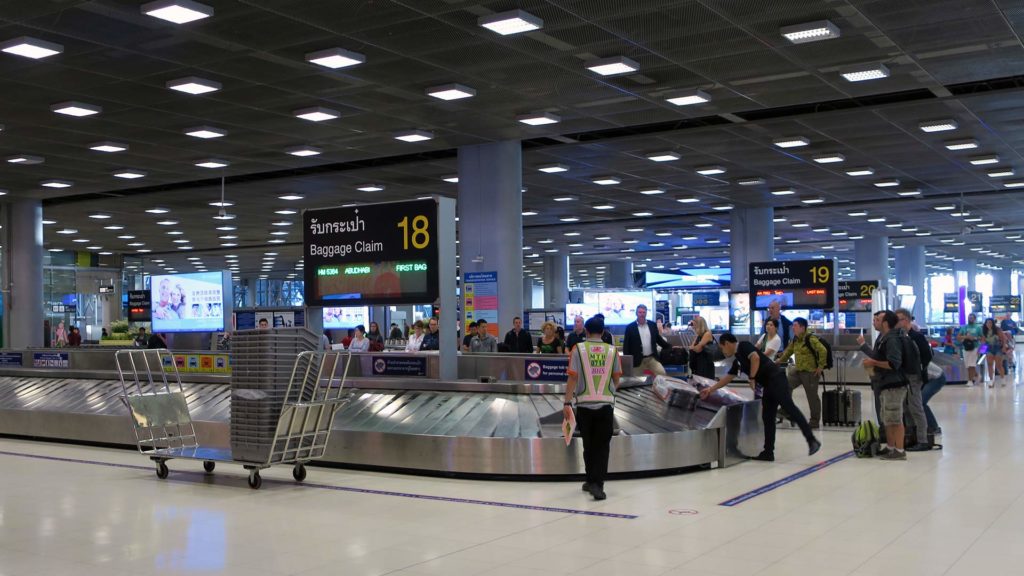 Gepäckbänder am Suvarnabhumi Airport in Bangkok