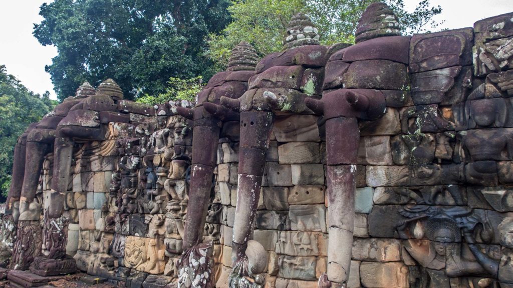 Terrace of the Elephants - die Elefantenterrasse von Angkor Thom