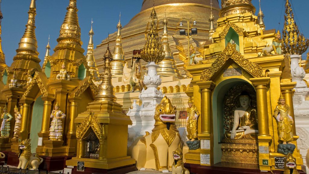 Alles in Gold an der Shwedagon Pagode in Yangon