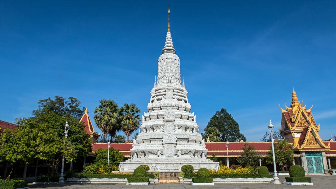 Pagoda in the Royal Palace of Cambodia in Phnom Penh