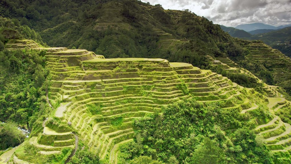 Die berühmten Banaue Reisterrassen auf den Philippinen
