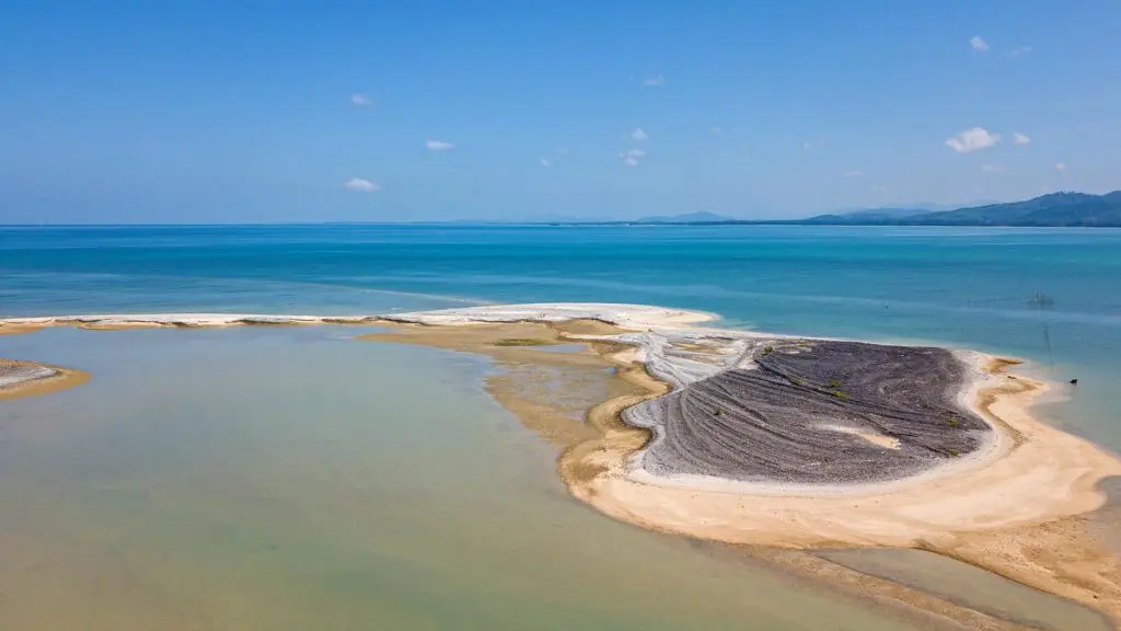 The Pakarang Cape from above, captured with the DJI Mavic drone