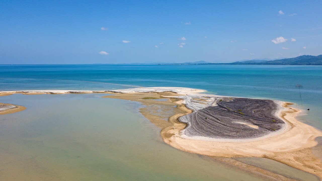 Das Pakarang Cape von oben mit der DJI Mavic Drohne