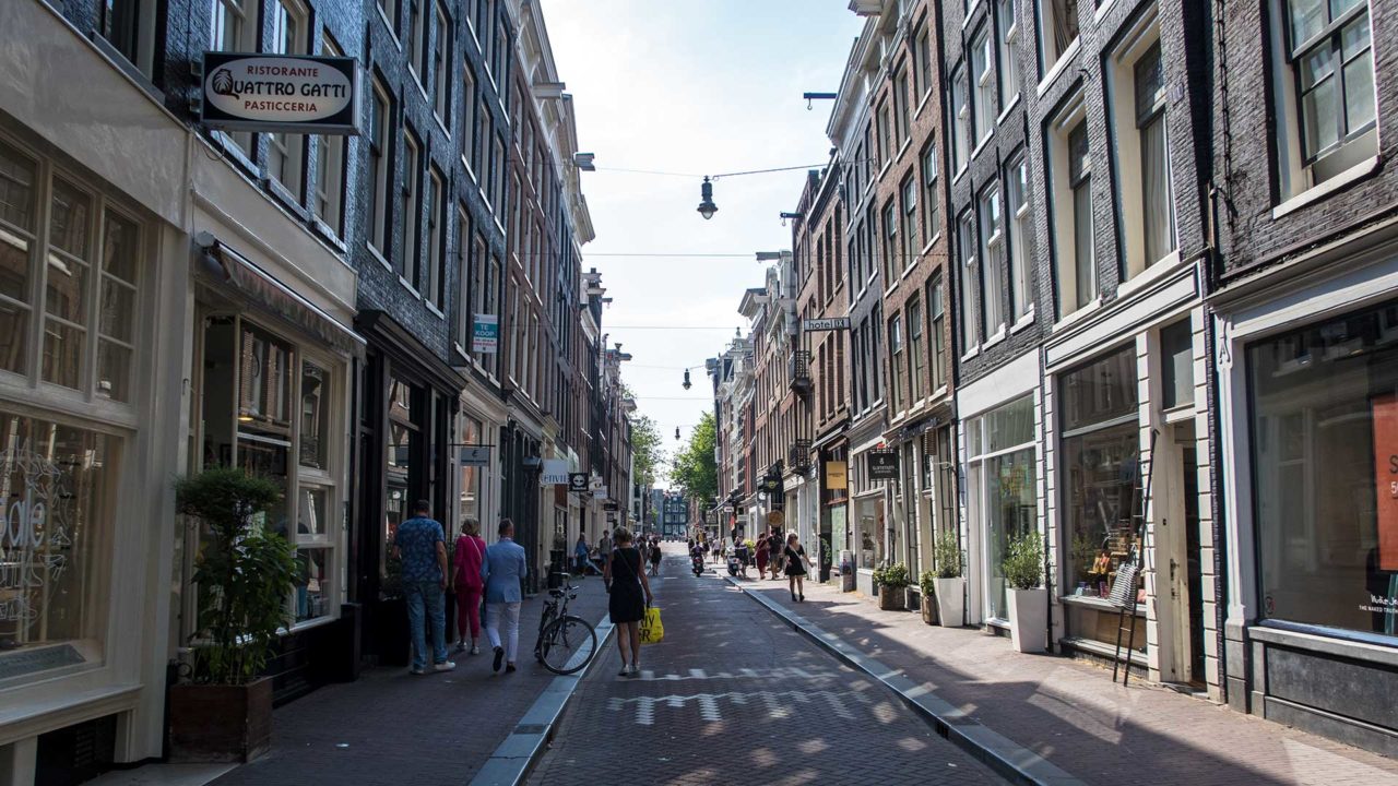 Eine der kleinen 9 Straatjes von Amsterdam