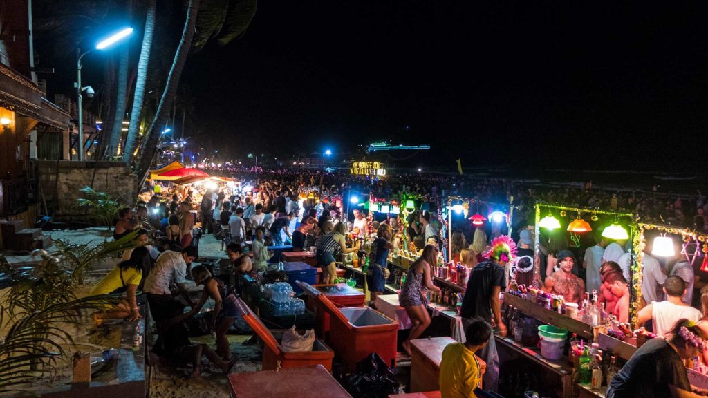 Die Full Moon Party von Thailand auf Koh Phangan